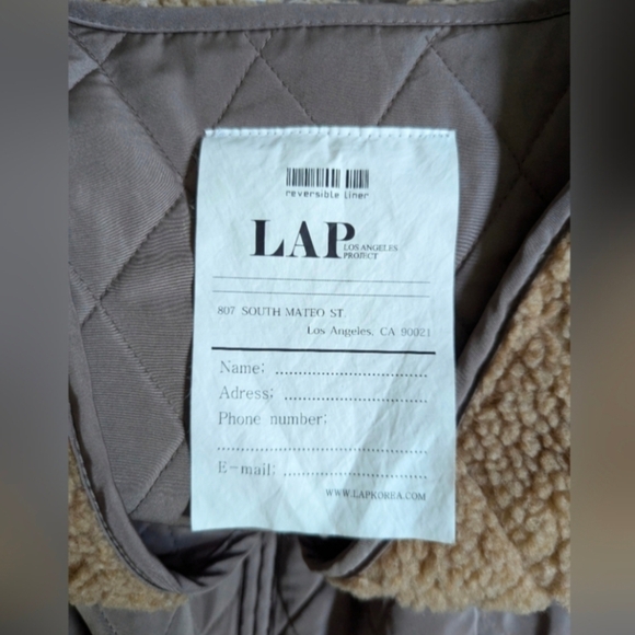 LAP quilted Sherpa vest - Picture 4 of 5